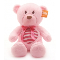 Bear Stripe Belly Pink 12"